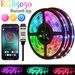 5050 RGB LED Strip Lights With 24-Key Remote & Bluetooth, 5V USB TV Backlight, Adjustable Mood Lighting For Home Decor_voghion.com