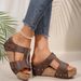 Sandálias de verão femininas com plataforma larga e salto alto - Peep Toe, confortáveis, sem cadarço, para praia_voghion.com