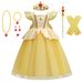 Mother & Kids Halloween Princess Girls Dress Puff Sleeve Skirt_voghion.com