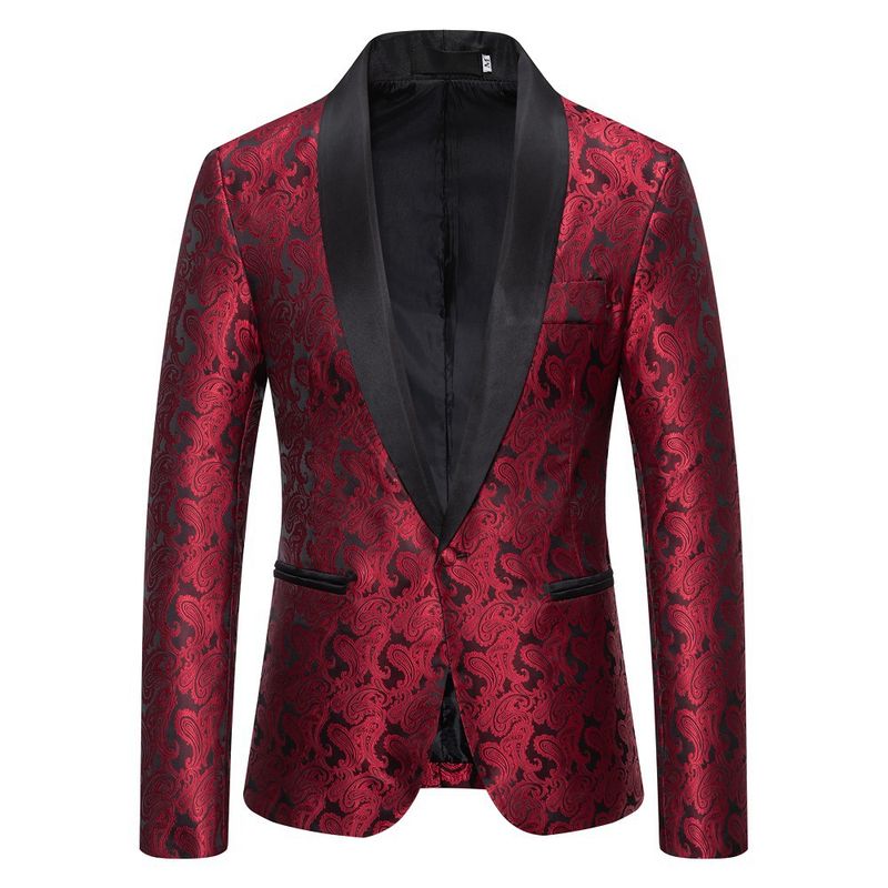 Giacca da abito formale con revers in stile jacquard da uomo CT autunno inverno XZ56_voghion.com
