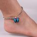 Creative Rhinestone Pendant Bracelet For Women Trendy Element New Colorful Butterfly Anklet_voghion.com