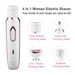4-in-1 Painless Electric Epilator Trimmer For Face Body Bikini Nose Legs_voghion.com