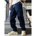 Lässige Cargohose für Herren – Relaxed Fit Jogginghose mit Kordelzug in Schwarz/Weiß/Marineblau (Größen S-XXL)_voghion.com