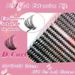 DIY False Eyelash Kit - 9-18mm Mixed Lengths (30D/40D/50D D-Curl, Includes Lash Glue & Tools, Professional Lash Extension Set)_voghion.com