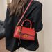 Retro Square Shoulder Bag For Women - Stylish PU Crossbody Handbag With Detachable Strap, Spacious Interior For Daily Essentials_voghion.com