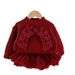 Ensemble d'hiver pour fille - Robe tutu scintillante et pull à nœud, ensemble deux pièces, haut à capuche à manches longues doux et chaud, mignon et élégant pour les tout-petits_voghion.com