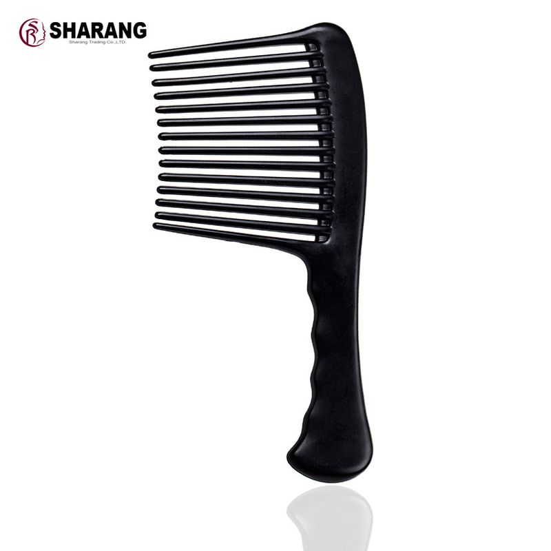 Sand flesh black plastic for hair salon exclusive styling care, large knife comb 50058_voghion.com