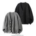 Autumn And Winter Men's New Lazy Style V Neck Knitted Sweater Couple Loose Versatile Cardigan Large Size Jacket_voghion.com