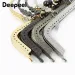 1/2/5 Stück Deepeel 20,5 cm geprägte Taschengriffe, Geldbörsenrahmen, Clutch-Kussverschluss, Nähhalterungen, DIY-Metalltaschengriffe_voghion.com
