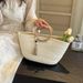 2024 New Fashion Commuter Large Capacity Women's Summer Beach Vacation Straw Basket Bag_voghion.com