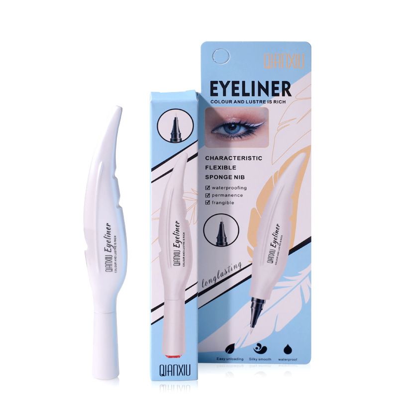 beliebter weißer Make-up-Eyeliner, verwischt nicht, ultrafeiner, schnell trocknender Farb-Eyeliner_voghion.com