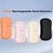Magnetic Detachable Hand Warmer & Power Bank 2-in-1 - USB-C Rechargeable, 6000mAh Battery, 3 Heat Settings (Orange/Black/Pink/Beige)_voghion.com