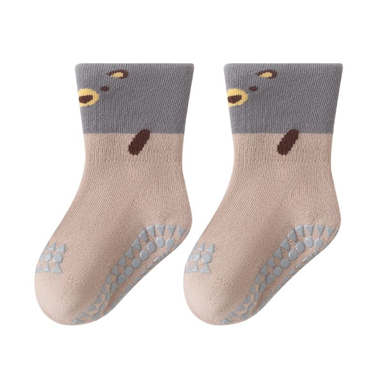 Chaussettes pour enfants chaussettes de sol pour enfants hiver nouveau cercle de laine épaisse chaud nouveau-nés garçons et filles dans le tube_voghion.com