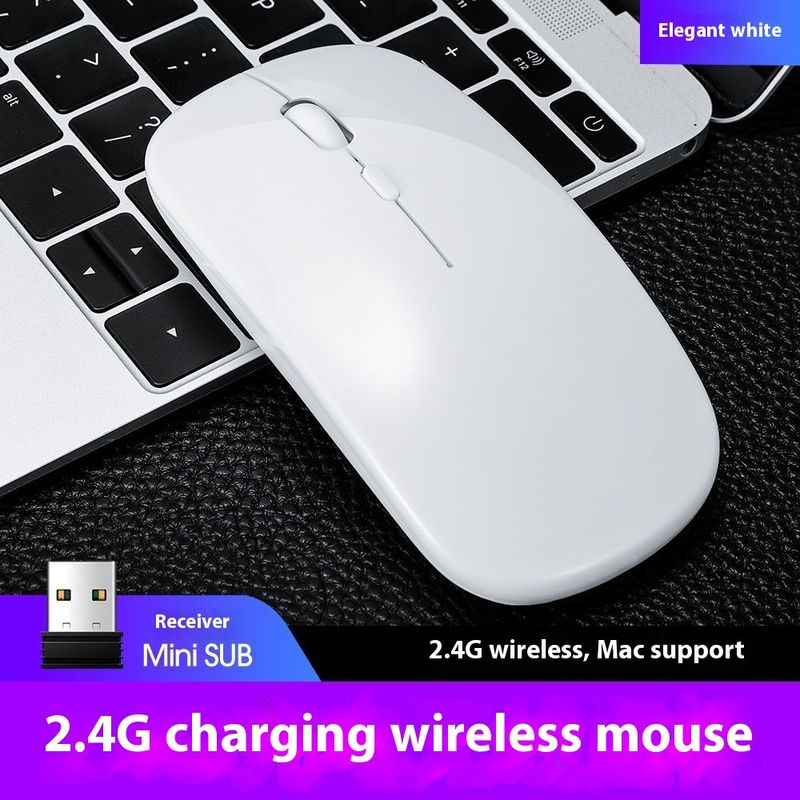 Thunderwolf Q20 erittäin ohut Bluetooth-kaksitilainen ladattava langaton hiiri_voghion.com