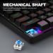 Mechanical E-Sports Gaming Keyboard Green Axis RGB Luminous Three Color Keycap 1.6M Wired USB_voghion.com