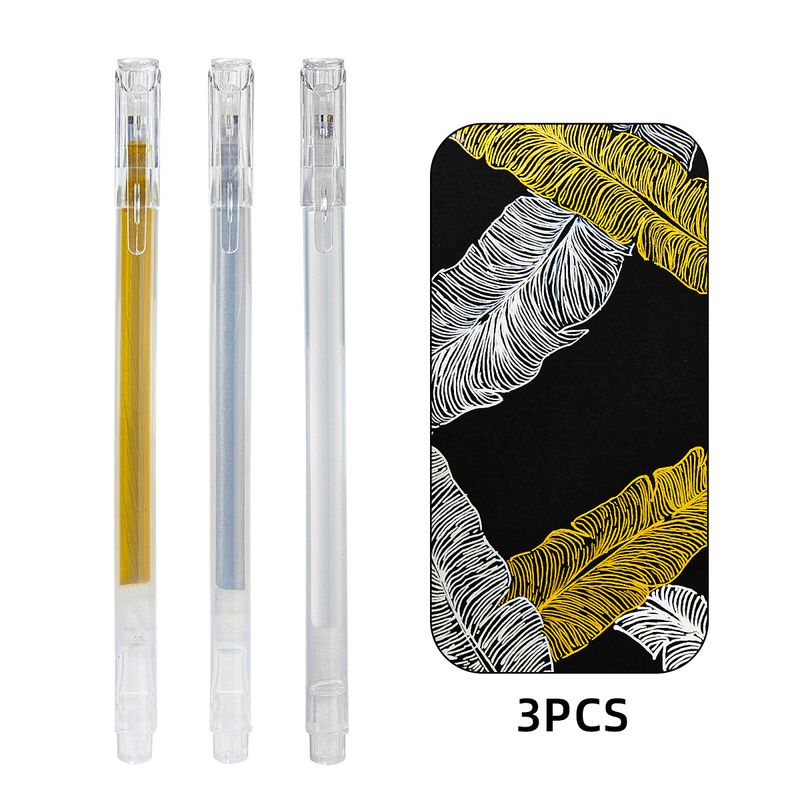 S618 Metallic markeerstiftenset - gouden, zilveren en witte markers voor schetsen, zwarte papierkunst, doe-het-zelf knutselen, bullet journaling (0,6 mm/0,8 mm/1,0 mm)_voghion.com