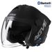 3C Certified 3/4 Motorcycle Helmet With Dual Visor & Bluetooth – Lightweight ABS Shell, 8 Color Options_voghion.com