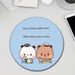 Unbeatable Quality One Two Cloth Young Adult Heart Office Mouse Mat_voghion.com