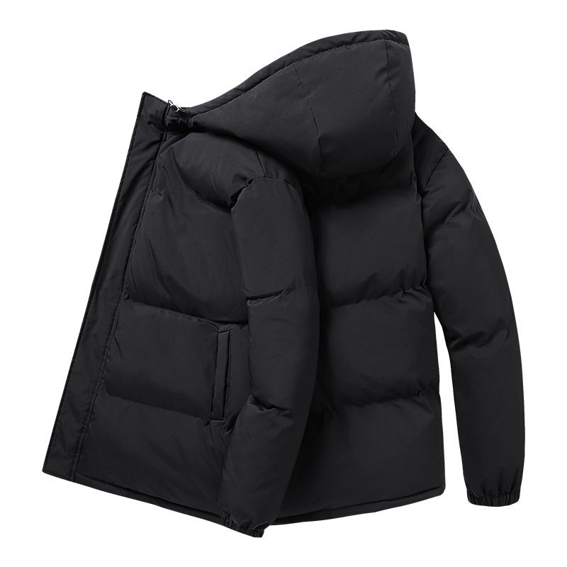 Abbigliamento da uomo giacca imbottita giacca imbottita antivento con cappuccio giacca da pane da uomo giacca imbottita allentata casual_voghion.com