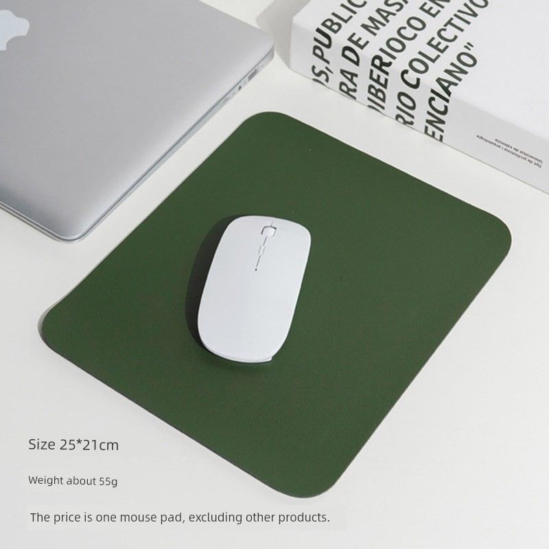 Unbeatable Quality Double-Sided Mouse Pad Pure Color Minimalist Small Size Ins Style PVC Leather Waterproof Stain Resistant Desk Laptop_voghion.com