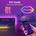 WIFI Akıllı Silikon LED Neon Işık Şeridi Bluetooth Müzik Uzaktan Kumandalı Marquee Işık Şeridi_voghion.com