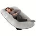 62-Inch U-Shape Pregnancy Maternity Pillow For Full Body Support – Lightweight & Medium Soft, Ergonomic Design For Enhanced Sleep & Comfort_voghion.com
