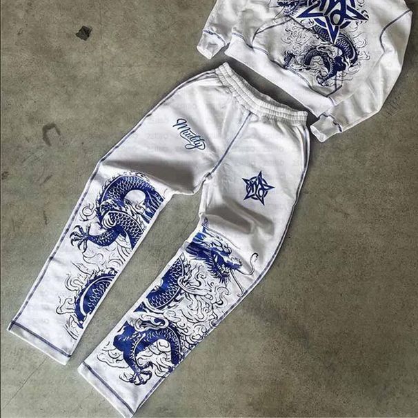 Men's Clothing Zip Up Hoodie Vintage Casual Pattern Oversize Hip Hop Punk Streetwear Clothing New In Hoodies & Sweatsh_voghion.com