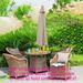 10 Ft Patio Umbrella Market Table Round Umbrella Outdoor Garden With Crank And Push Button Tilt For Garden Deck Backyard Pool Shade Outside_voghion.com