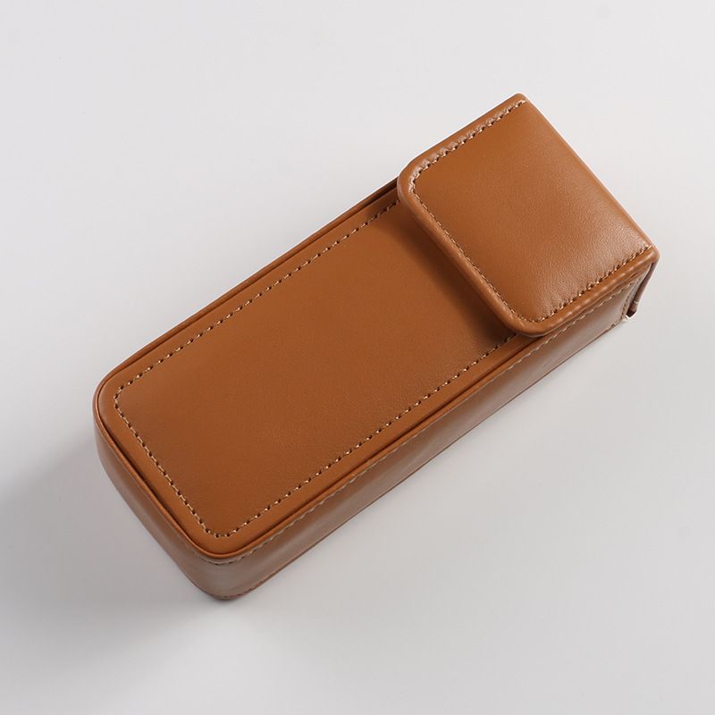 Custodia per occhiali unisex a conchiglia di grande capacità Custodia per occhiali da sole in pelle PU Custodia per occhiali da sole di grandi dimensioni e grande compressione_voghion.com