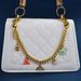Women's Fashion Embroidered Shoulder Small Square New Flower Rainbow Bear Lock Chain Crossbody Bag_voghion.com
