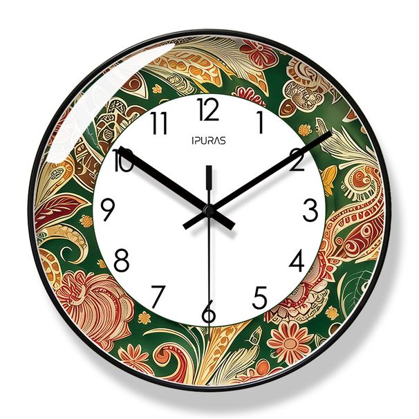 Yipula 7006 Minimalist Clock Living Room Nordic Mediterranean Silent New Round Wall Watch Bohemian_voghion.com