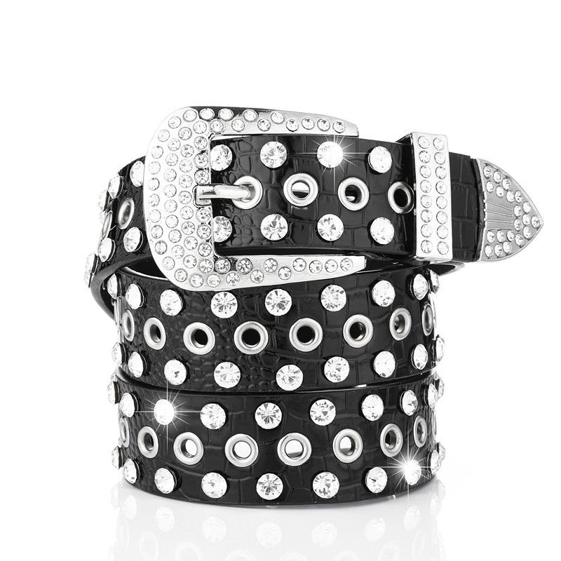 2023-as új, eladásra kínált gyémánt öv lányoknak, vízgyémánt berakásos övvel, női dekorációhoz, egyszerű és sokoldalú divatos farmernadrág_voghion.com