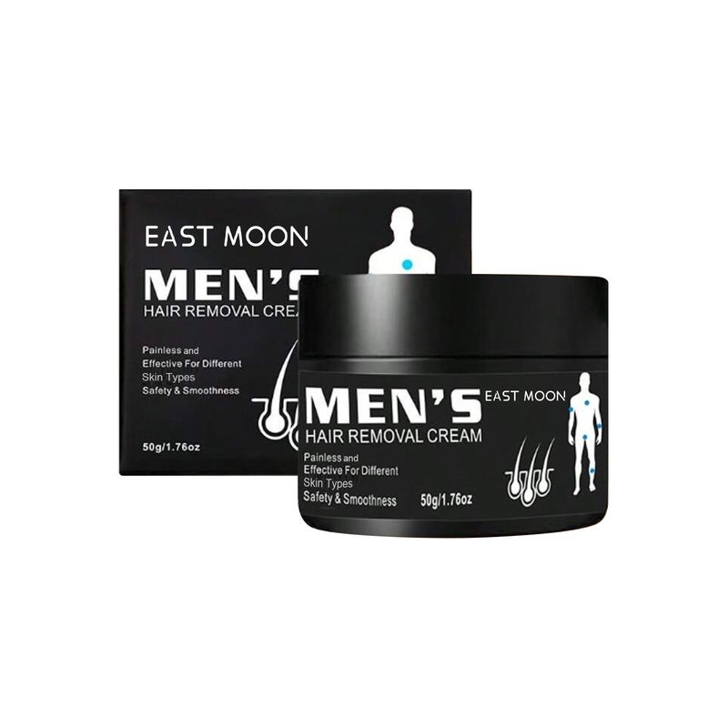 O creme de remoção de pelos masculino é suave, não irritante, remove os pelos das axilas, pernas e peito e limpa_voghion.com