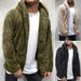 Lässige Fleecejacke mit Kapuze für Herren – warmer Wintermantel zum Knöpfen mit weichem Futter, stylische Streetwear für urbane Mode (Grau, Schwarz, Kaffeebraun, )_voghion.com