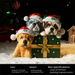 Ornement lumineux en forme de chiot - Prix spécial - Cadeau doux en résine - Décoration de Noël artisanale_voghion.com
