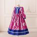 Kids’ Clothing Evening Dress Retro Print Bow Performance Clothing Children's Dress Princess Dress_voghion.com