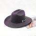 Vlněný kovbojský klobouk s mašlí, jazzový cylindr pro muže, podzimní a zimní klobouk_voghion.com
