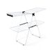 2-Level Foldable Clothes Drying Rack with Adjustable Gullwing_voghion.com