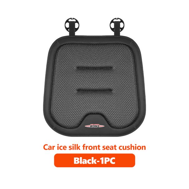 Autositzbezug aus Eisseide, Rückenlehnenkissen, Rücksitzschutzmatte für Mini Cooper Works R56 F56 R53 R60 Clubman JCW_voghion.com