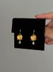High-Value Chinese Style Golden Lily Of The Valley Water Drop Pendant Niche Design Small Lantern Zircon Earrings_voghion.com