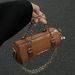 2024 new retro chain cylinder bag suede soft surface handbag messenger bag female niche design pillow bag_voghion.com