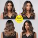 Synthetic Clip-in New Wig Women's Brown Middle Parted Short Curly Full Head Wig_voghion.com