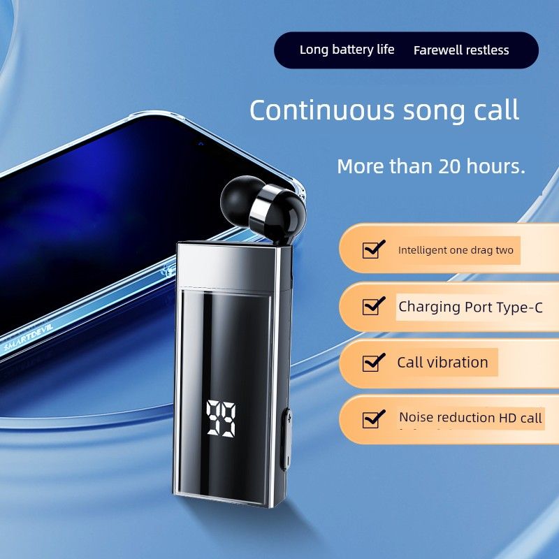 Nevtralna Bluetooth slušalka z vibracijo klicne številke_voghion.com
