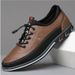 Sapatos masculinos de couro macio com sola macia, calçados casuais novos, design moderno para primavera, calçados masculinos, calçados esportivos masculinos, sapatos para_voghion.com