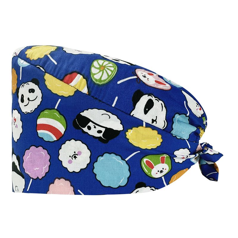 Chapeau d'infirmière en soins intensifs avec boucle de réglage élastique, chapeau chirurgical en pur coton, chapeau de confinement pour chimiothérapie, chapeau de travail pour médecin, homme_voghion.com