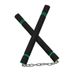 Nunchuck,Safe Foam Training Nunchucks/Nunchakus With Steel Chain For Kids & Beginners Practice And Training,Color: Green & Black_voghion.com