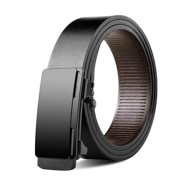 HOT DINISITON Herrbälten Business Man Svart PU-läder Mode Formellt justerbart bälte_voghion.com