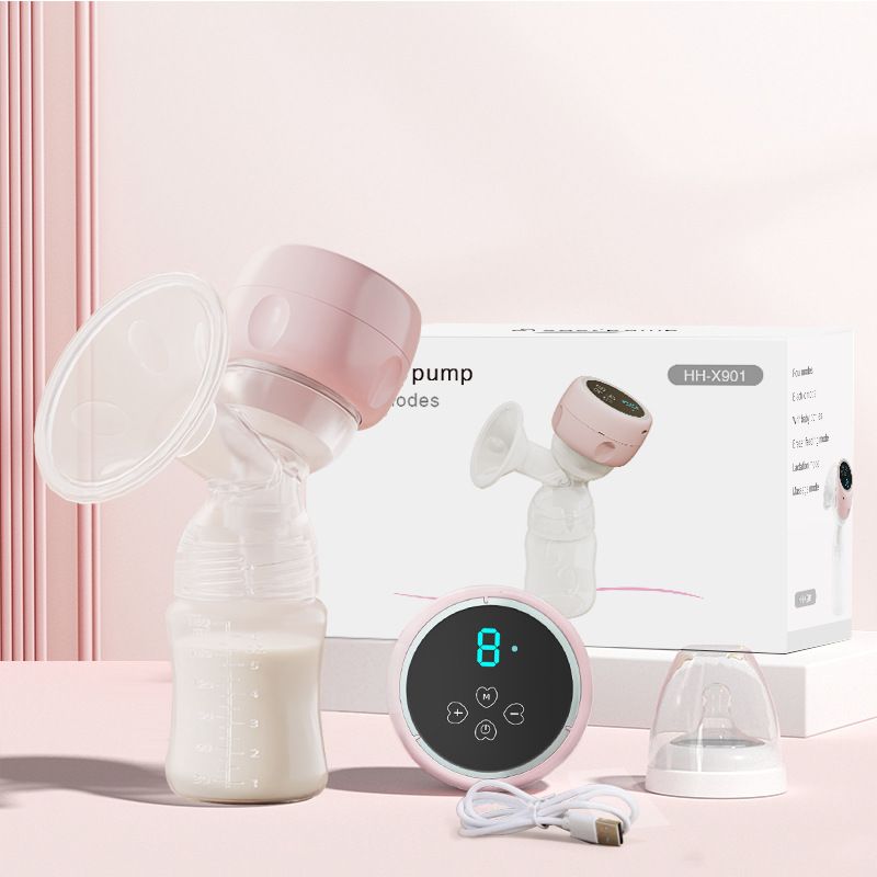 Breast Pumps Portable Massage Lactation Device Fully Automatic Integrated Milk Extractor Pregnant Women Postpartum Large Suction Electric Breast Pump_voghion.com