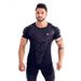 Fitness T-Shirt Summer Base Layer Sweatshirt Sports Training Men's Elastic Quick-Dry Short Sleeve Compression Shirt For_voghion.com