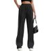 Damenbekleidung Herbst neue hohe Taille locker bequeme Hose mit weitem Bein lässige Sporthose gerade Hose Damen_voghion.com
